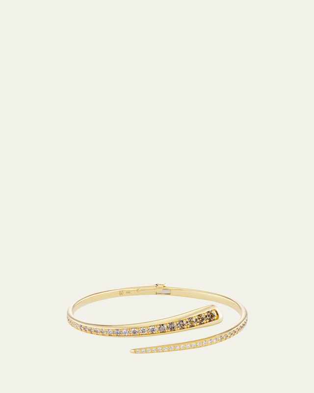 18K Wrap Bracelet with Diamonds